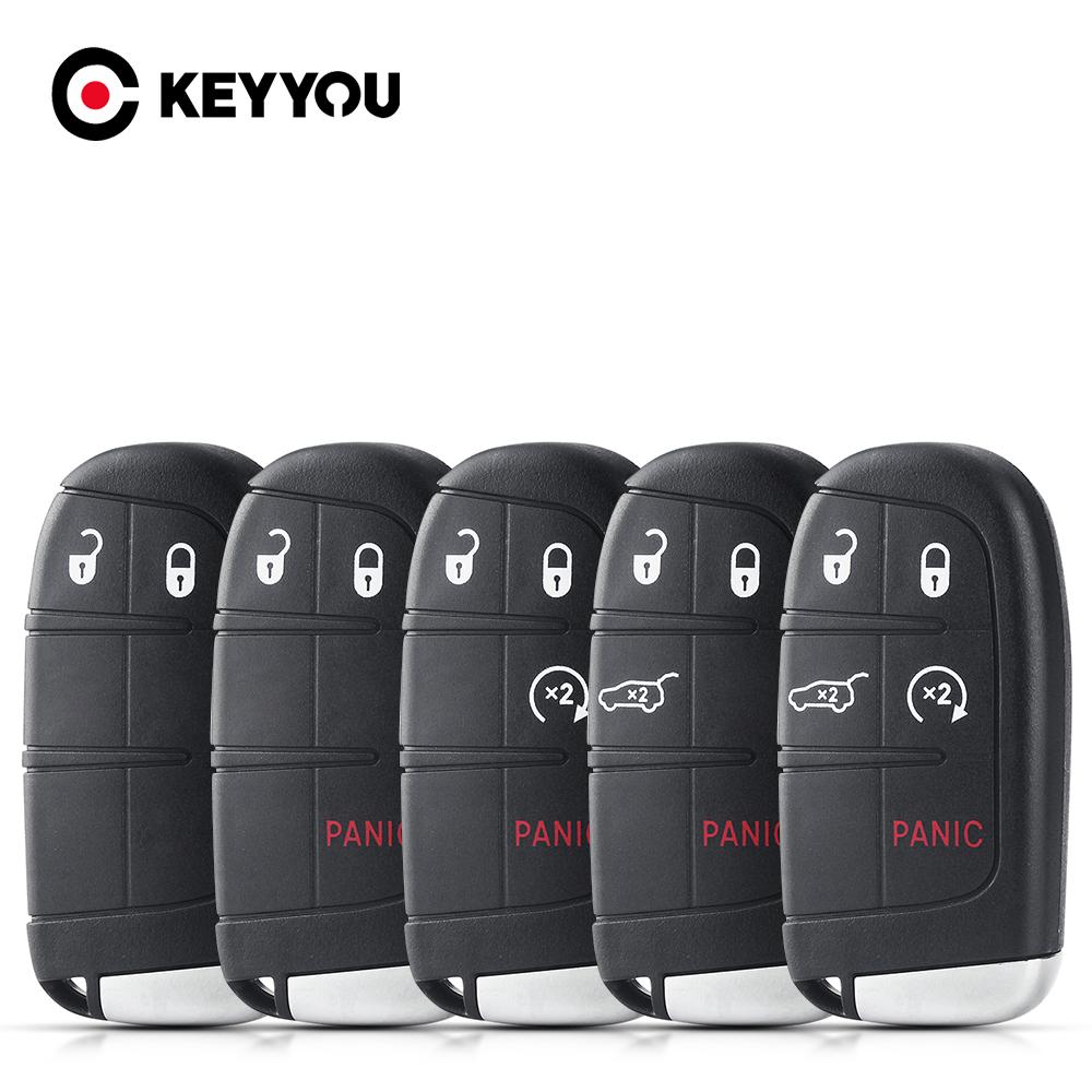 Sip22 Blade Smart Remote Car Key Shell Fob For Jeep Renegade Compass 3/4/5 Buttons Auto Suv Keyless Entry Fob Case