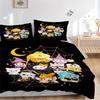 3pcs Hello Kitty and Friends Halloween Printed Bedding Set, Soft and Comfortable Quilt Cover for Bedroom, Guest Room (Not Included).W036