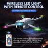 Wireless LED Strobe Lights with Remote Control Waterproof Rechargeable 500mAh High Brightness Flash Car Night Warning Lights for Car Motorcycle
