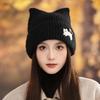 Cat Ear Beanies Skullies Women Winter Warm Plush Cartoon Thermal Cap Korean Girl Outdoor Snow Pullover Hats