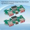 2Pcs 5V 3A Digital Display Lithium Battery Fast Charging Module IP5356 TYPE C USB Mobile Power Motherboards