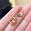 Playful Sausage Dog Stud Earrings Sturdy Alloy Material Comfort Fit Ear Accessories For Sensitive Skin