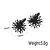 Men's Cufflinks Gold Color Sunflower Shirt Cuff Link Buttons Fashion Stainless Steel Jewelry Accessories Groomsman Wedding Gifts