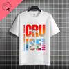Unisex  Unisexs Family Vacation 2026 Graphic Tshirt With Retro Sunset Palm Tree Desgin Pure Cotton Short Sleeve Casual Tshirt