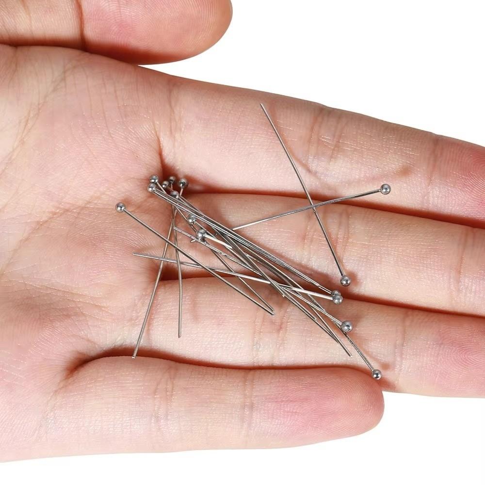100PCS Brass Jewelry Making Pins 0.6mm Thin Wire Jewelry Ball Pins New Ball Head Pins Accessories