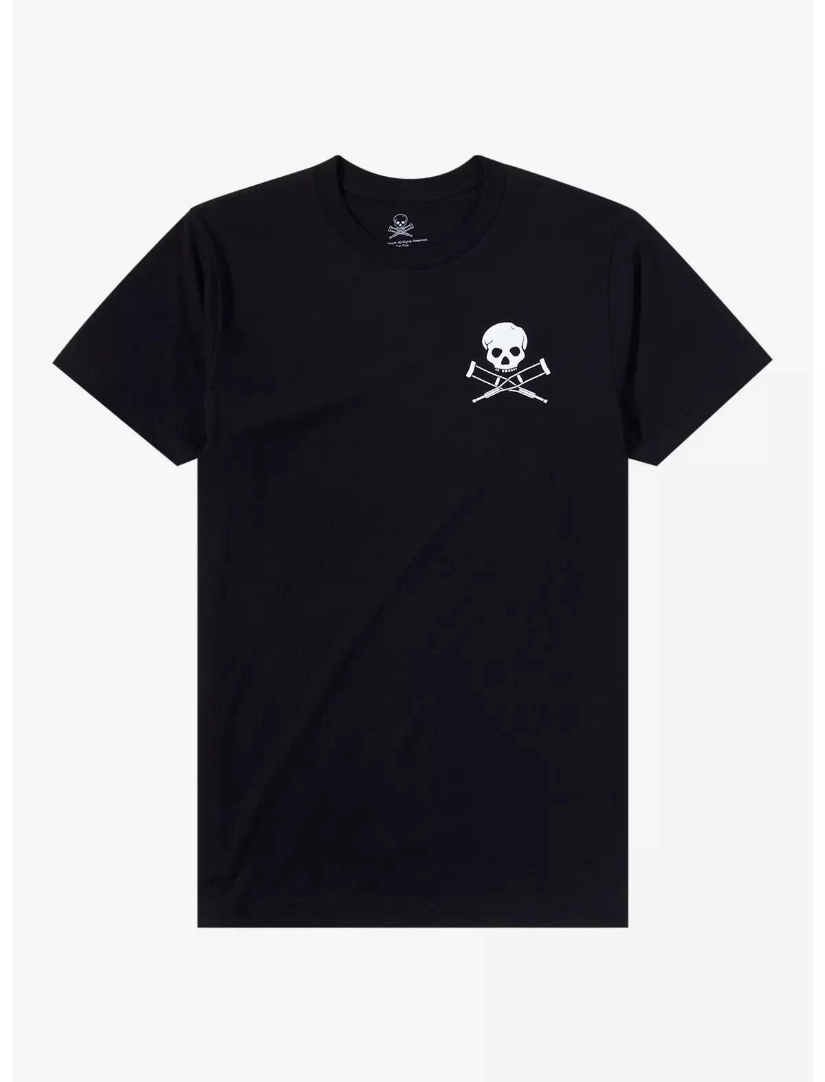 Jackass Logo Warning Black T-Shirt New 100