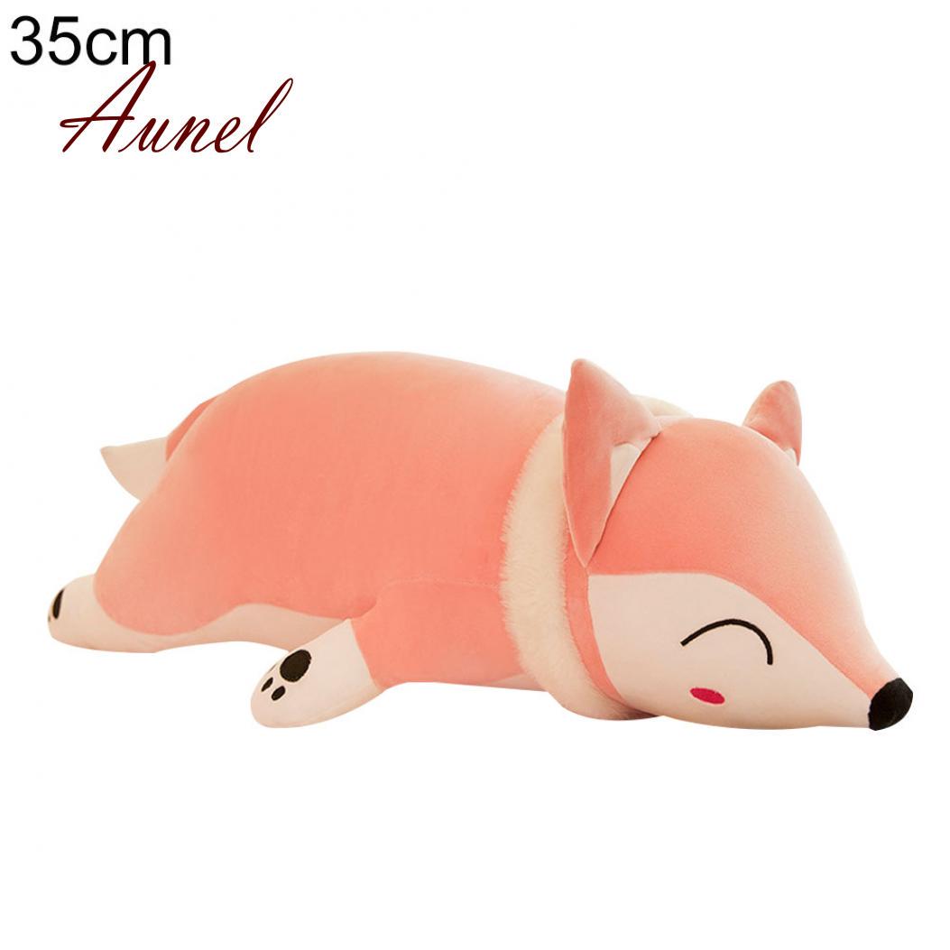 

Мягкая игрушка подушка в виде лисы 35cm розовый