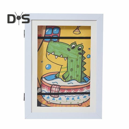 

Магнитная фоторамка, деревянная фоторамка на петлях, детская художественная рамка 11 x 8.5 держатель для картин для детских художественных работ, картин, сертификатов