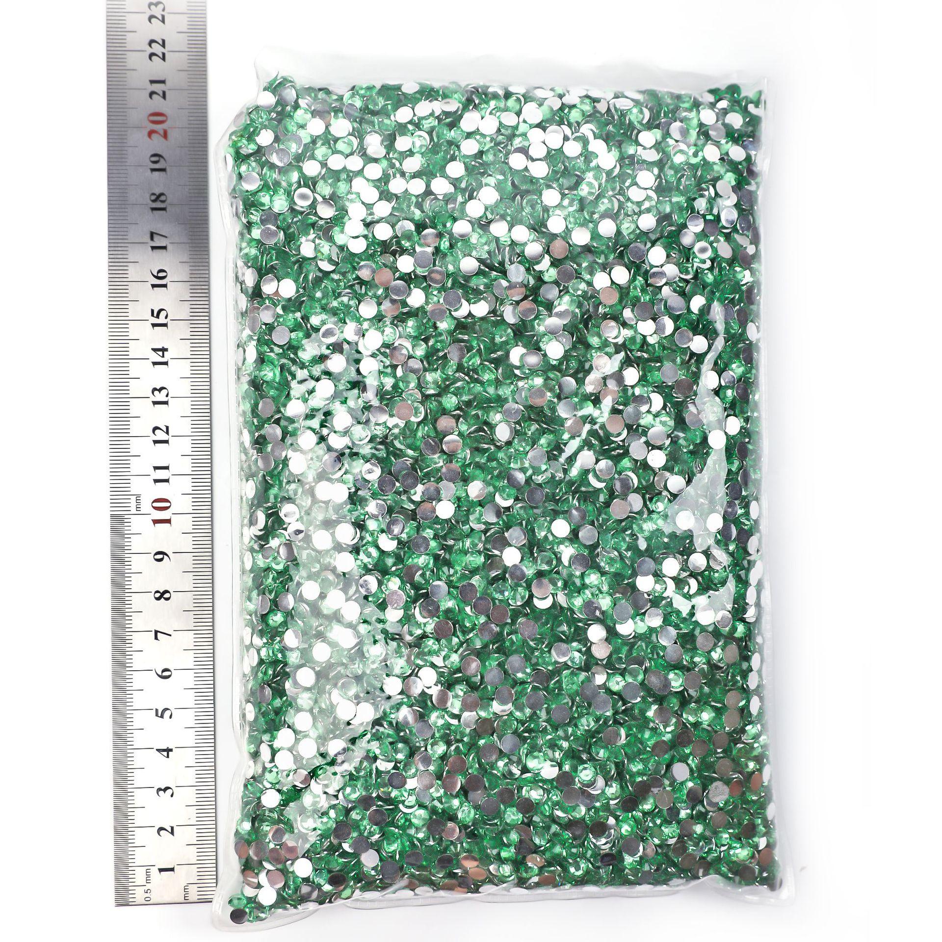 

Смешанный размер 2 мм-6 мм 50000 шт./пакет смола нетерморемонт носорог оптом плоская спинка SS30-6mm 5,000 pcs half pack трава зеленый