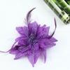 Fashion Brooch Feathers Hair Clip Feather Beads Bridal Hairpin Headdress Flower Corsage Barrettes for Ladies Children's