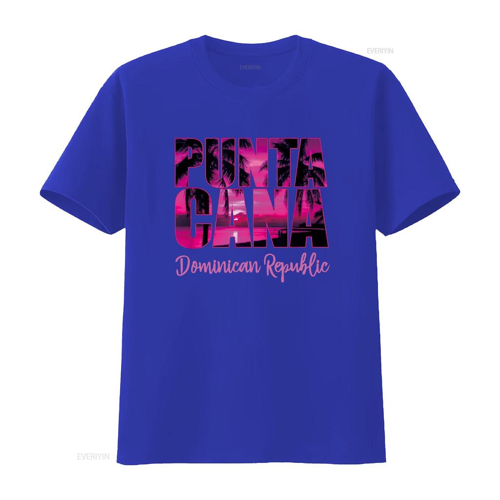 Punta Cana for Women Vacation Souvenir T Shirt vintage Washed Unisex Slightly Top For Everyday Wear homme designer clothes