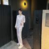 Poker New Spring and Autumn Ice Silk Pajamas for Women Cute Thin Style High-end Home Furnishing