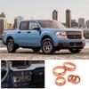 Orange Alloy Air Condition Switch Volume Knob Trim Ring For Ford Maverick