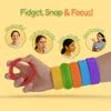 6Pcs Children Gits Sensory Bracelet Textured Silicone Slap Bracelets Sensory Toys  Office Desk