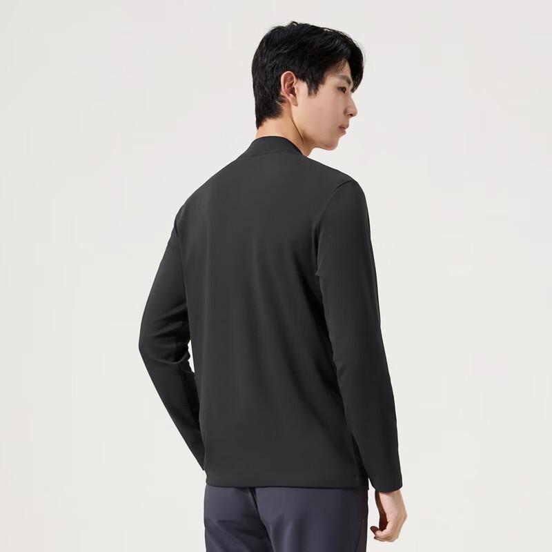Qipai Men's Modal Far-Infrared Heating Semi-High Collar Long Sleeve T-Shirt