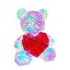 Iridescent Heart Light-Up Bear: Valentine's & Birthday Gift Souvenir 520 Qixi Ornament