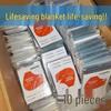 Disposable Emergency Insulation Blanket - Outdoor Survival, Anti-Freeze, Wilderness First Aid, Cold Protection Aluminum Film Blanket