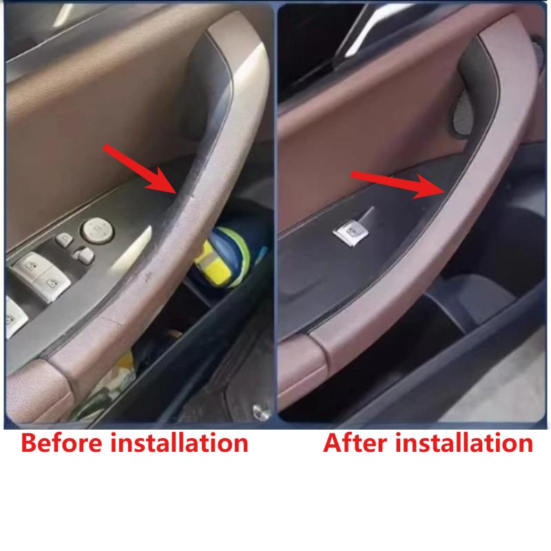 ujhzt6 G01 G02 Car Interior Door Handles Panel Pull Trim Inner Handle Cover Easy For BMW X3 X4 G01 G02 G08 F97 F98 2019-2023