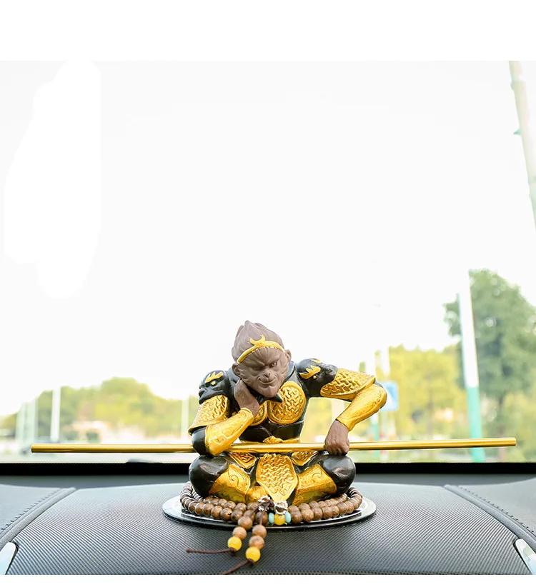 Ceramic Sun Wukong Statue Chinese Mythology Journey To the West Character Home, Room, Office, Car Decoration Gift