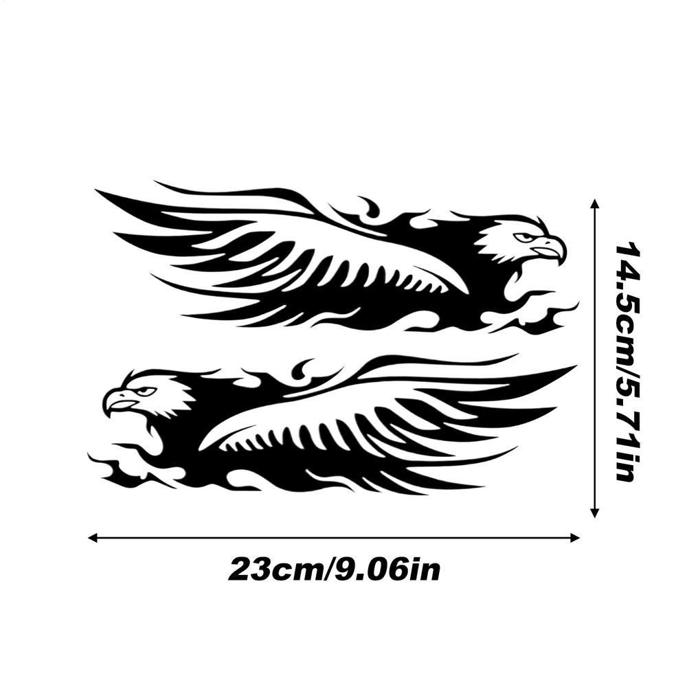 Motorcycle Decal Decal Stickers For Cars Eagle Design Waterproof Self-Adhesive Reflective Tape Decoration Patch For Helmet Truck