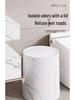 High-Capacity Marble Pattern Flip-Top Trash Can for Kitchen, Living Room, or Bathroom - 2024 Edition