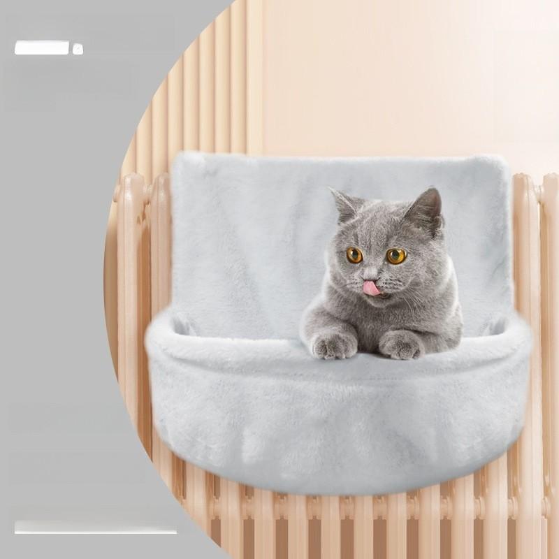Pet Bed Hanging Style Plush Fabric Warm Cat Bed For Indoor And Outdoor Use