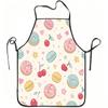 1pc Donuts & Macarons Print Apron with Adjustable Waistband - Cute Sweet Kitchen Apron Suitable for Cooking,, Gardening, Orchard Picking, Durable Easy