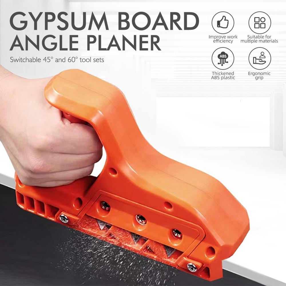 Plasterboard Quick Cutter Gypsum Board Hand Plane Drywall Edge Chamfer 45°/60° Woodworking Trimmer Hand Tool