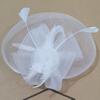 Damen-Fascinator-Hut, eleganter Federschleier, Netzstoff, Retro, leicht, Kostümzubehör, reine Farbe, Damen-Hochzeit, Brauthut für Party