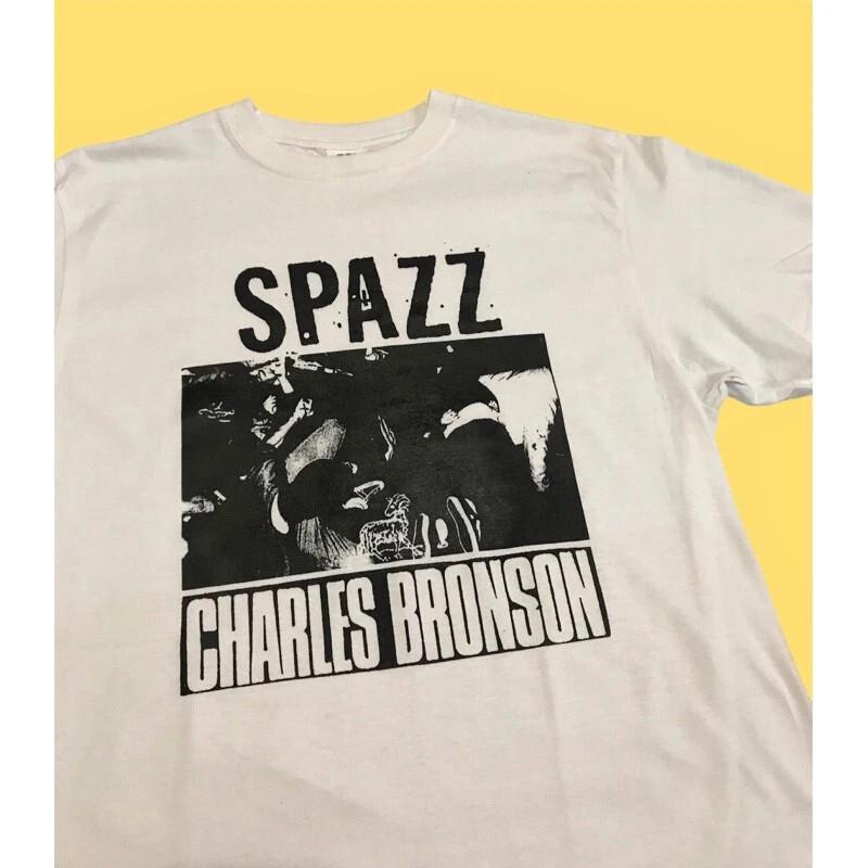 

Spazz charles bronson band Пісочного кольору Футболка Повний розмір S-5XL Унісекс Футболка XL