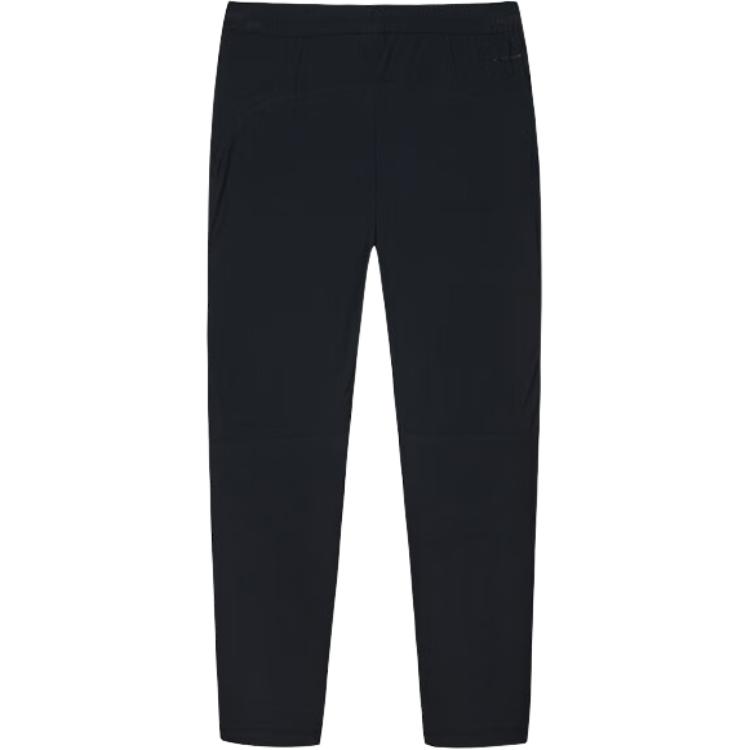 Anta Solid Color Mid Waist Drawstring Breathable Versatile Straight Leg Casual Pants Women bottoms Black 162430302-2