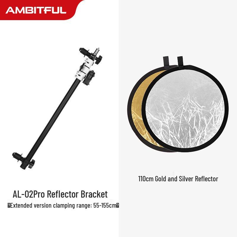 8 Zhi Jie AL-02Pro Photography Reflector Stand with Crossbar Arm and Sunshade Fixing Bracket