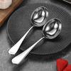 Soup Spoon Easy To Clean Soup Ladles Heat-Resistants Serving Spoon Kitchen Utensils Perfect for Porridge Dessert Cooking