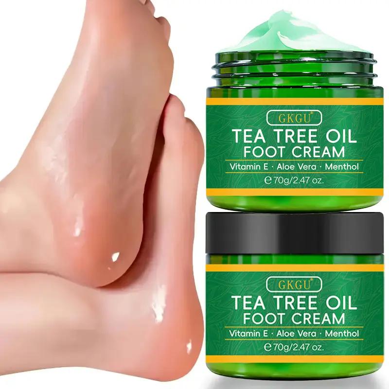 2‑Pack Tea Tree Oil Foot Cream, Moisturizing Foot Care for Dry Rough Cracked Skin 70g