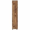 FLORIN Highboard with Doors Reclaimed Wood Look 60 x 35 x 182 cm Particleboard