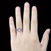 Accessories1pc Fashion Design Stylish Inlaid Purple Synthetic Zircon Ring for Everyday Wear Jewelry