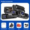 1080P Quad Dashcam mit 4-Kanal-Aufnahme, WiFi, Parkmodus & Smartphone-Synchronisation