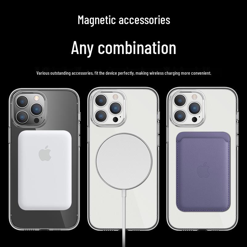 Wlons Magnetische Transparente Hülle für iPhone 17 Pro Max - 4er-Pack Kompatibel mit 17AIR