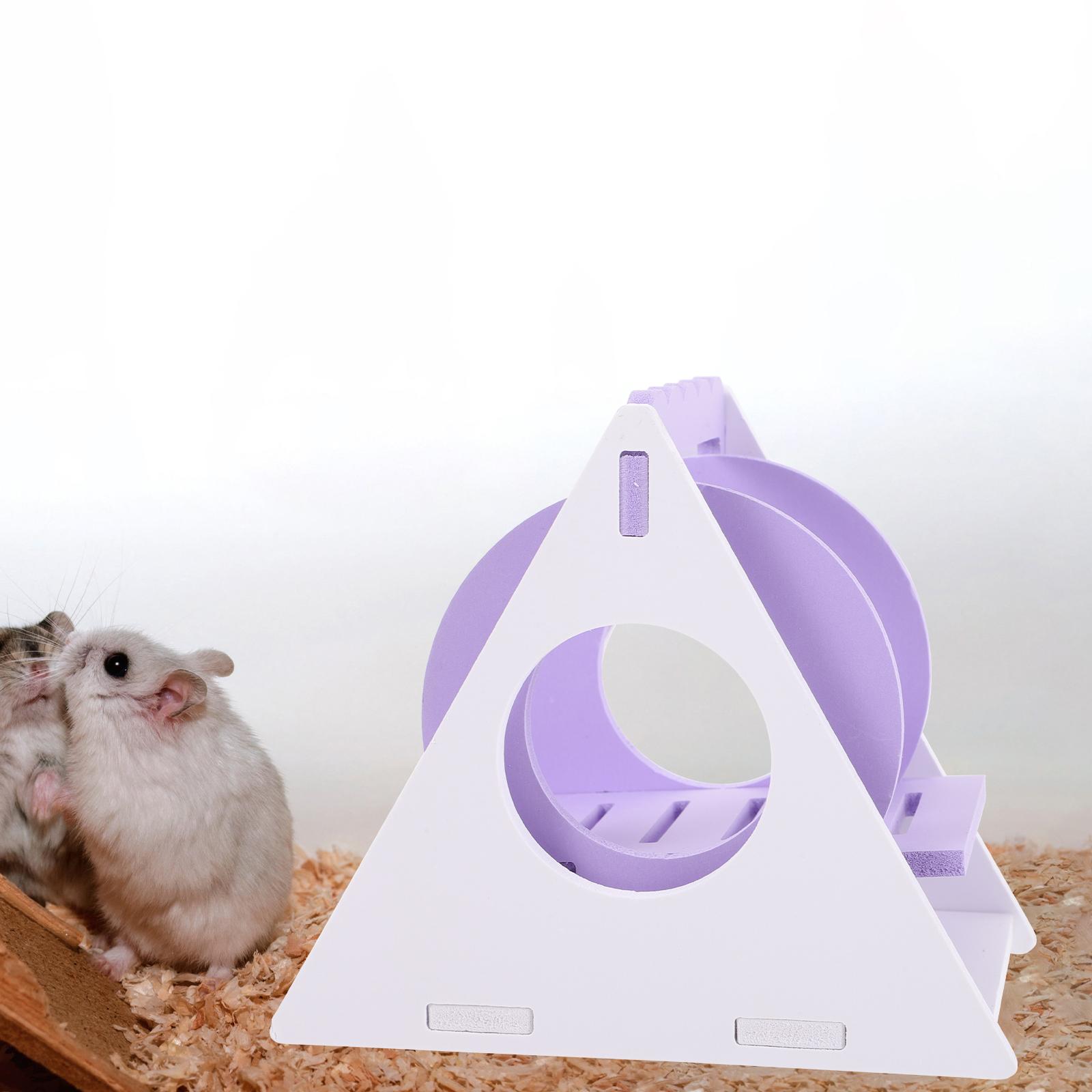 

Plastic Durable Swing Toy Hamster Cage Accessories Squirrel Plaything Pet Products Small Animal Toys Home Garden Pet Supplies 14x12cm Фіолетовий