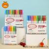 Dual-Color Fluorescent Outline Marker Pen for Students and Planners