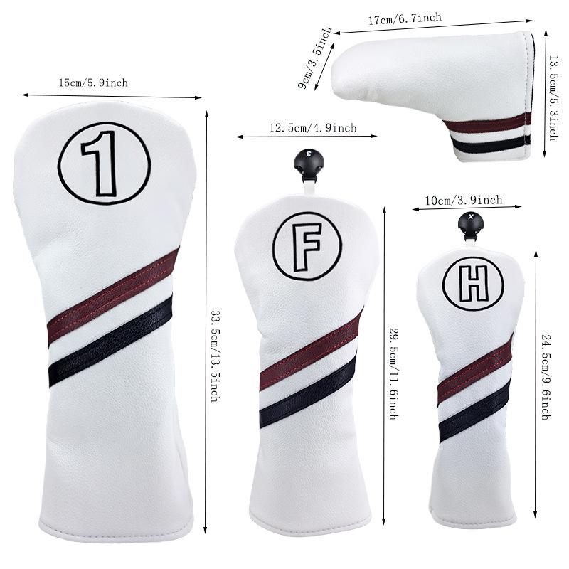 Simple Golf Club Headcovers: Protective Sleeves for Wood, Hybrid, Putter, and Driver