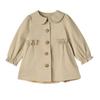 DEESHA Girls' Autumn Mid-Length Trench Coat