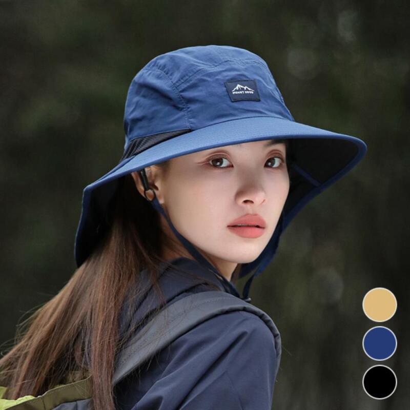 Шляпа для сафари Draking Кемпинг Регулируемая лямка Широкие поля Панама Navy