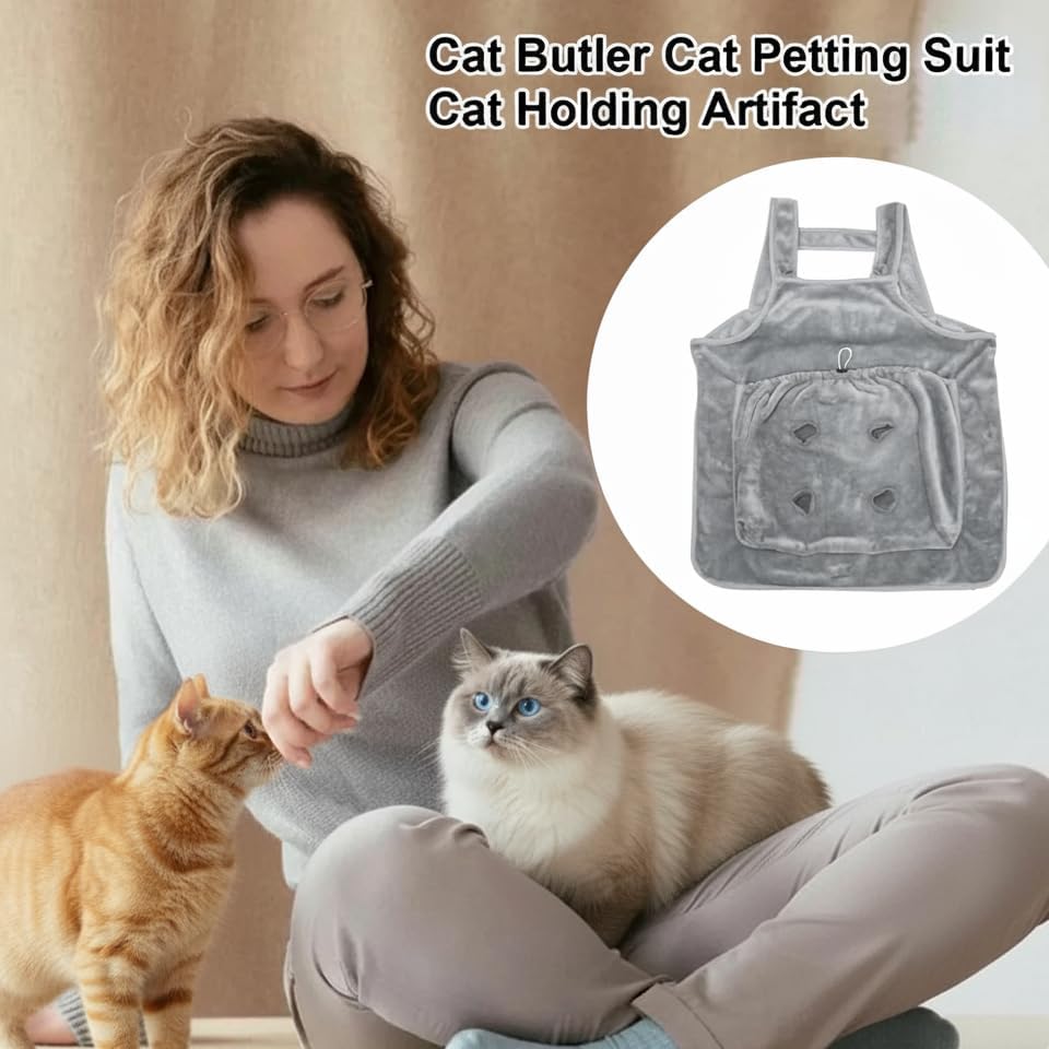 Cat Apron Carrier, Pet Sleeping Bag, Kitten Hands-Free Soft-Sided Carrier Pouch Sling for Small Sized Animals Cat Carrier Pouch Pet Sling Carrier for