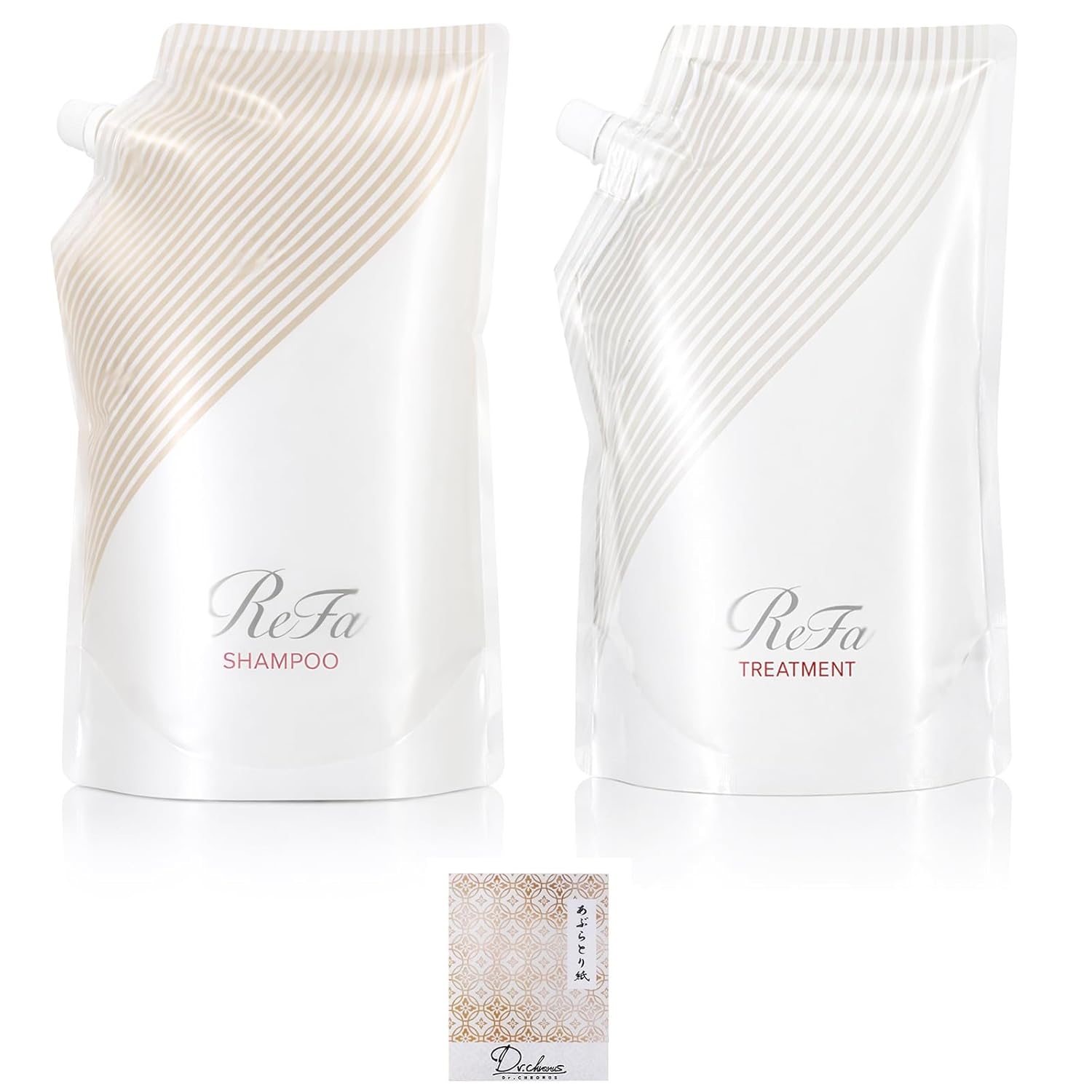 ReFa Beautec Shampoo Treatment Set (Refill Set) Original Oil-Absorbing Paper Included