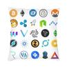 Minatore Blockchain Criptovaluta Decorativo Federa Cuscino Quadrato Cuscino Bitcoin