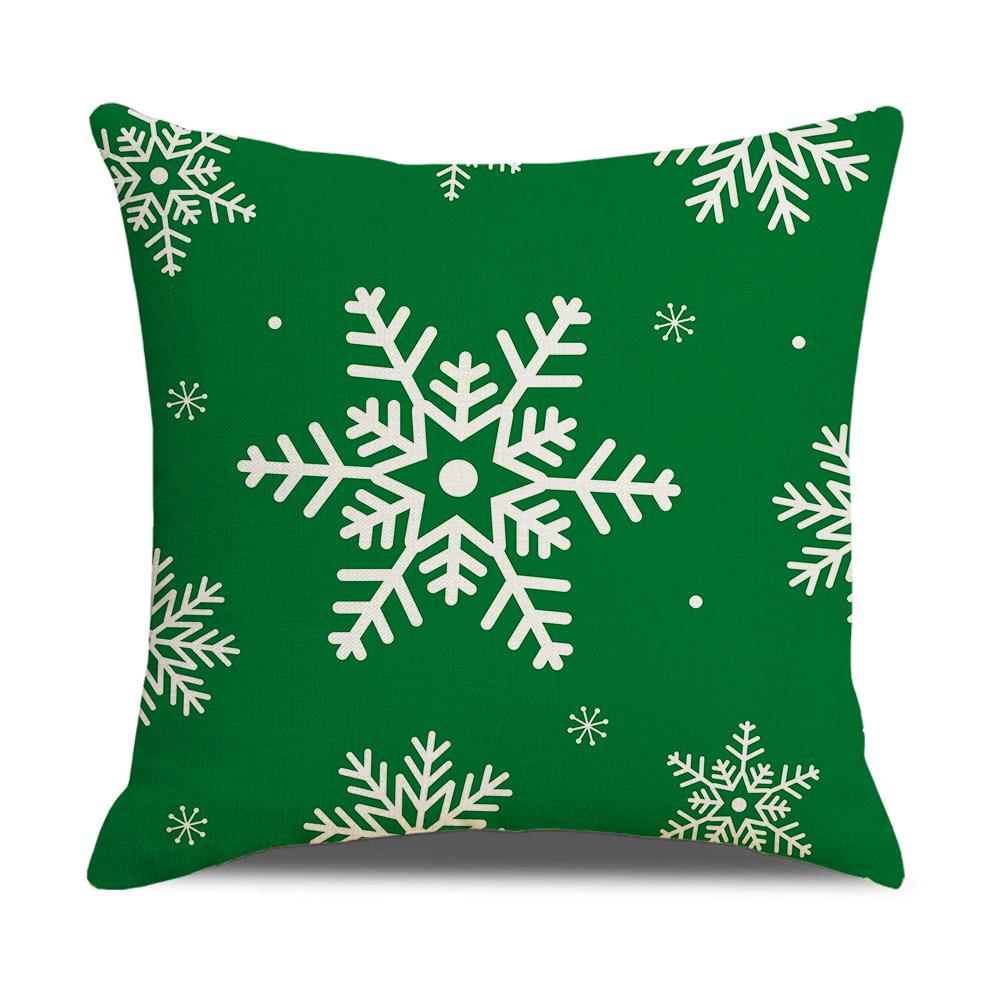 New Green Series Christmas Pillow Covers Home Sofa Bedside Living Room Cushion Cushion Covers