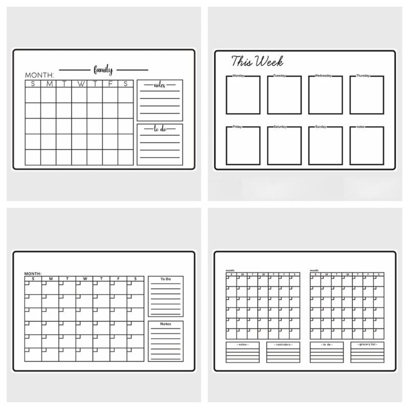 Magnetic Fridge Calendar Weekly Monthly Planner With Marker For Kitchen Refrigerator Office Organization Daily Planning