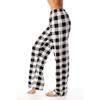 Pantaloni sportivi da donna autunno inverno stampati scozzesi pantaloni lunghi a figura intera