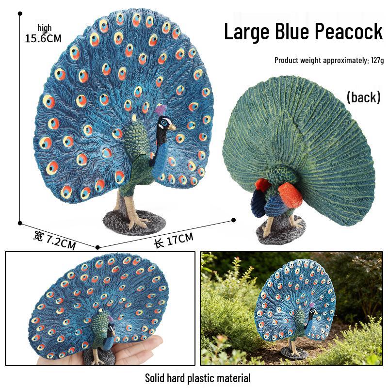 Children's Animal Simulation Toy Set: Eagle, Falcon, Secretary Bird, Owl Figurines